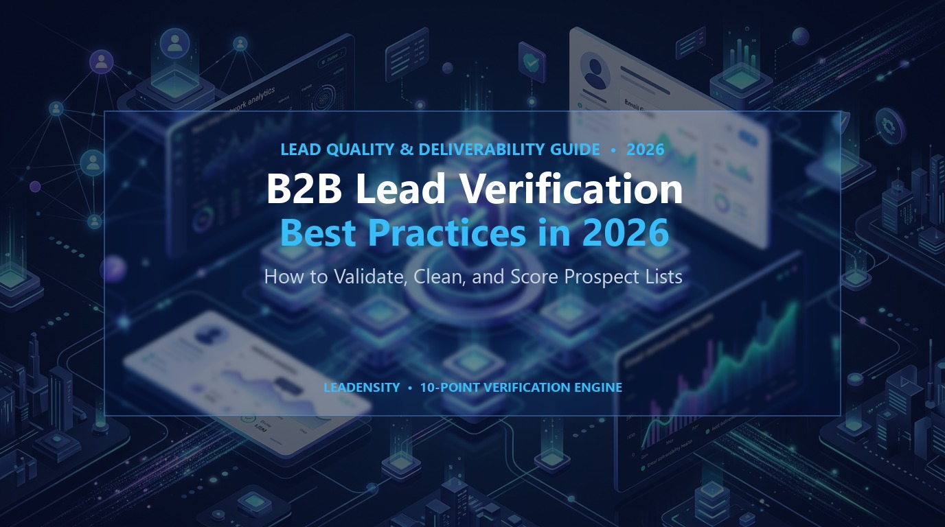 B2B Lead Verification Best Practices: How to Validate, Clean, and Score Prospect Lists in 2026